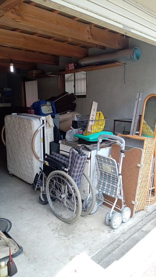 ガレージのお片付け