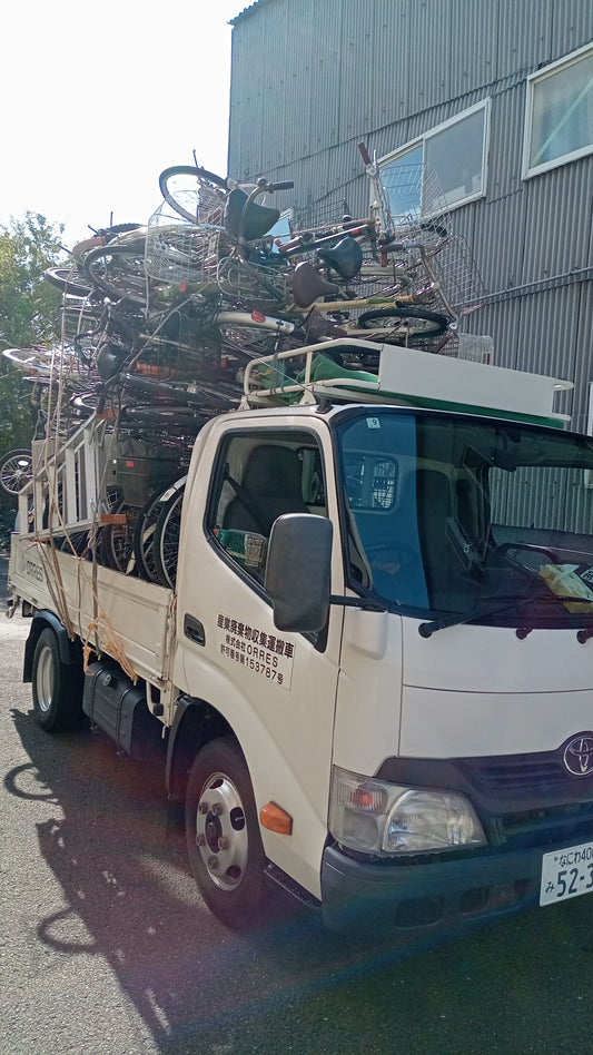 集合住宅の自転車の回収！！