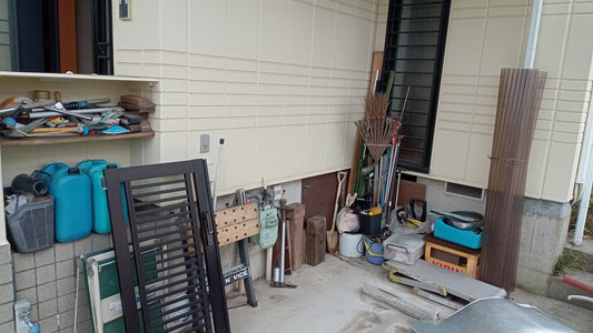 ガレージの片づけ